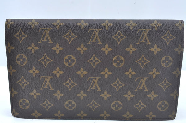 Authentic Louis Vuitton Monogram Chaillot Clutch Bag M51788 LV L0360