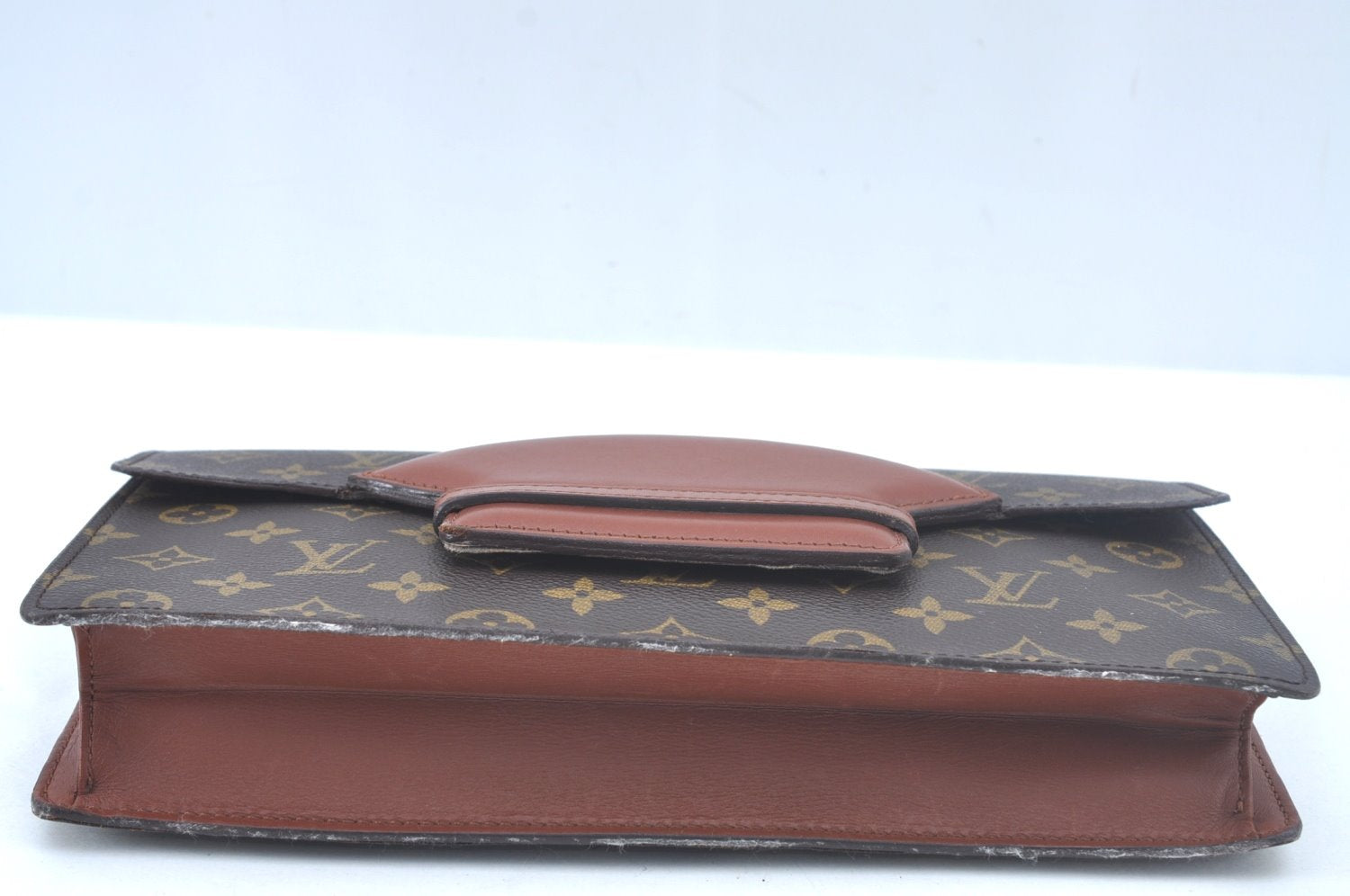Authentic Louis Vuitton Monogram Chaillot Clutch Bag M51788 LV L0360
