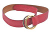 Authentic HERMES Leather Belt Size 87cm 34.3" Red L0362