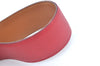 Authentic HERMES Leather Belt Size 87cm 34.3" Red L0362