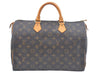 Authentic Louis Vuitton Monogram Speedy 35 Hand Boston Bag M41524 LV L0365