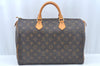 Authentic Louis Vuitton Monogram Speedy 35 Hand Boston Bag M41524 LV L0365