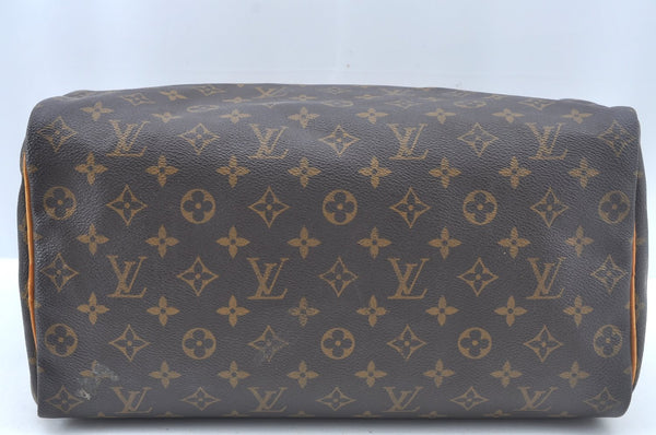 Authentic Louis Vuitton Monogram Speedy 35 Hand Boston Bag M41524 LV L0365