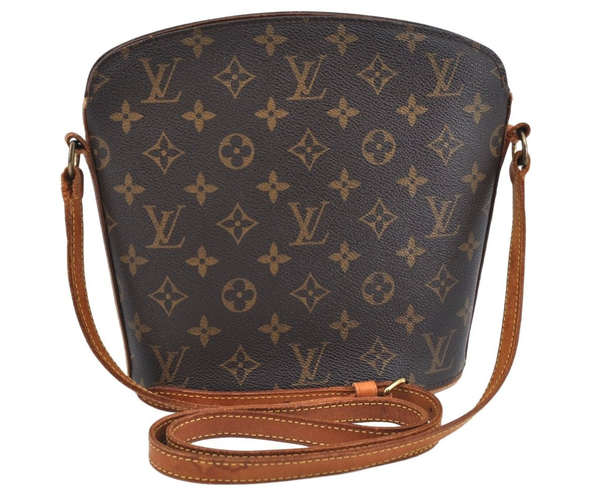 Authentic Louis Vuitton Monogram Drouot Shoulder Cross Body Bag M51290 LV L0369