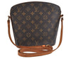 Authentic Louis Vuitton Monogram Drouot Shoulder Cross Body Bag M51290 LV L0369