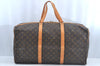 Authentic Louis Vuitton Monogram Sac Souple55 Hand Boston Bag M41622 LV L0372