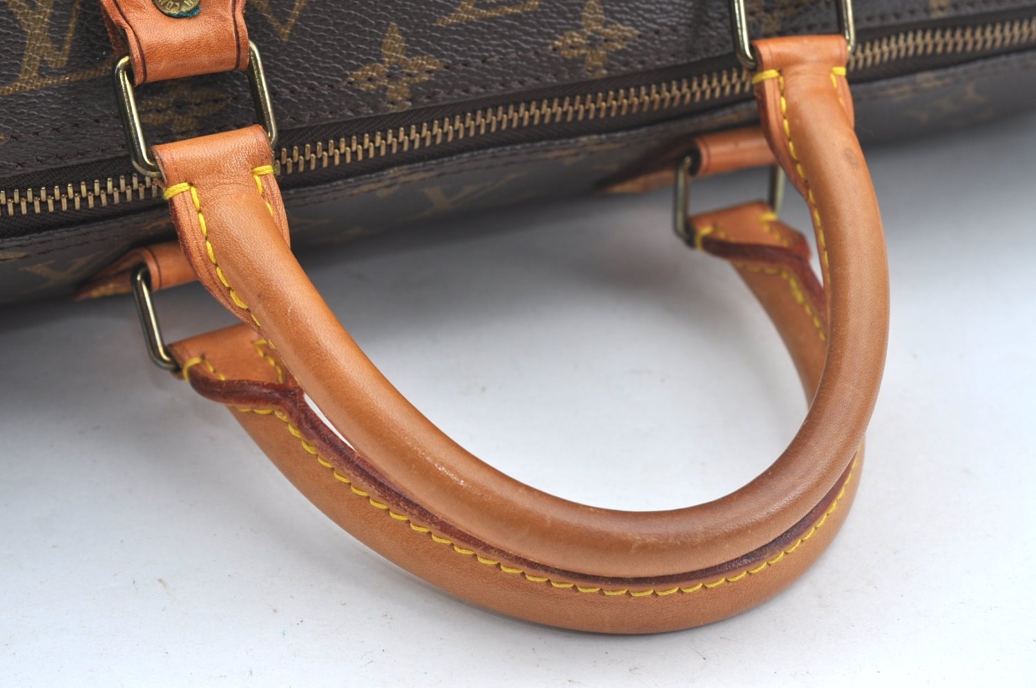 Authentic Louis Vuitton Monogram Speedy 40 Hand Boston Bag M41522 LV L0373