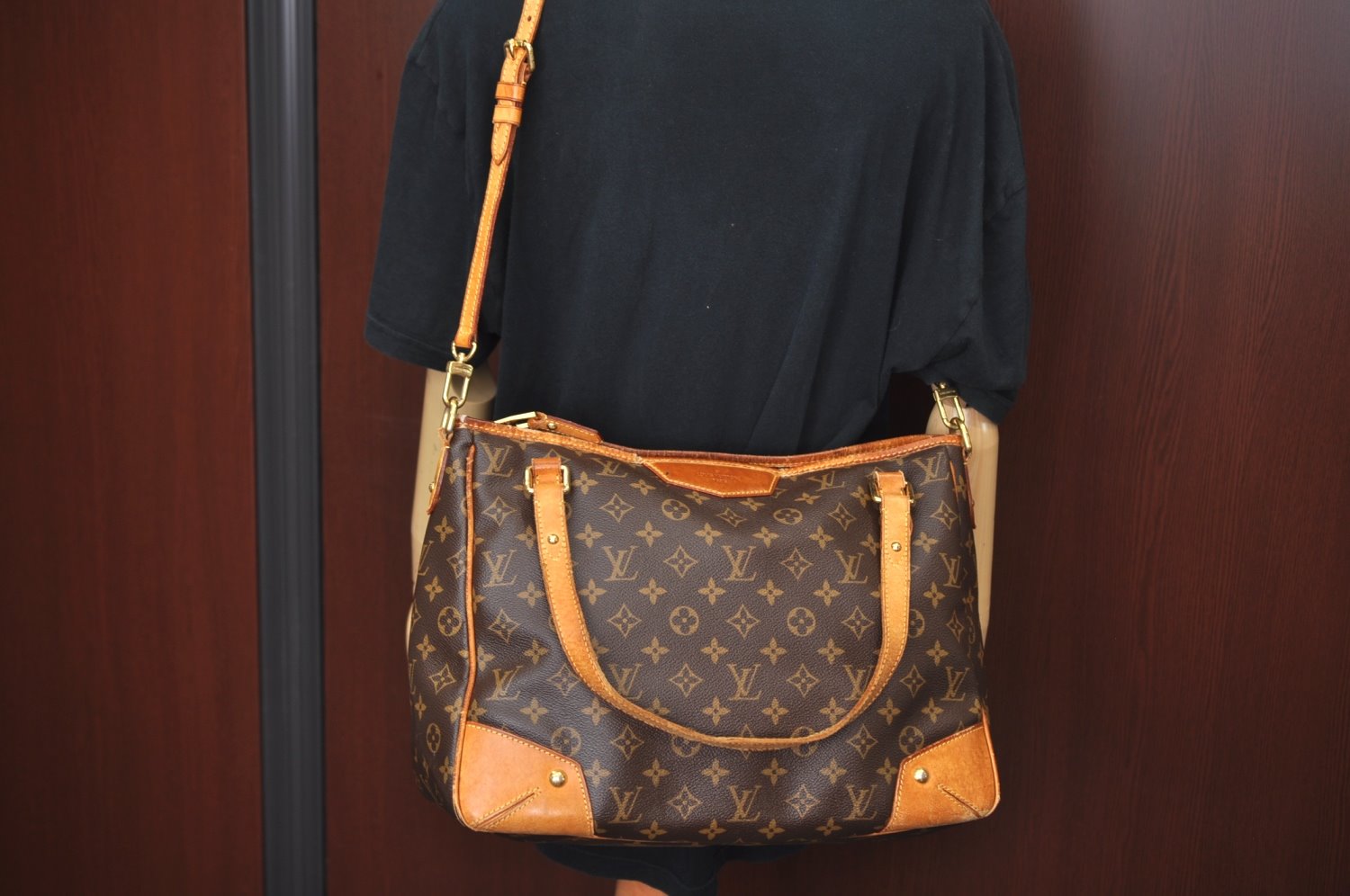 Authentic Louis Vuitton Monogram Estrela MM M41232 2Way Shoulder Hand Bag L0374