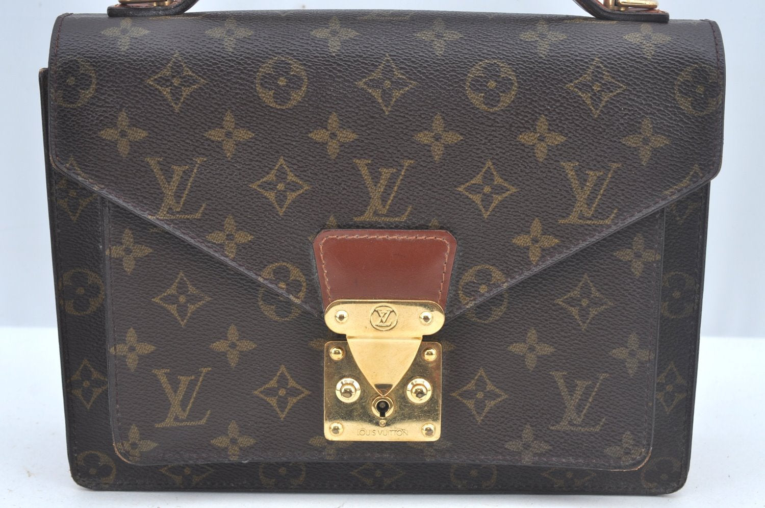 Auth Louis Vuitton Monogram Monceau 2Way Shoulder Hand Bag M51187 LV Junk L0375