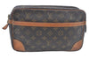 Authentic Louis Vuitton Monogram Compiegne 28 Clutch Hand Bag M51845 LV L0376