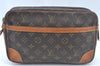 Authentic Louis Vuitton Monogram Compiegne 28 Clutch Hand Bag M51845 LV L0376