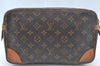 Authentic Louis Vuitton Monogram Compiegne 28 Clutch Hand Bag M51845 LV L0376