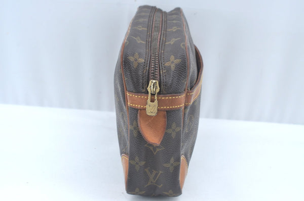 Authentic Louis Vuitton Monogram Compiegne 28 Clutch Hand Bag M51845 LV L0376