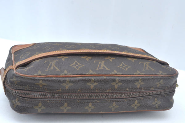 Authentic Louis Vuitton Monogram Compiegne 28 Clutch Hand Bag M51845 LV L0376