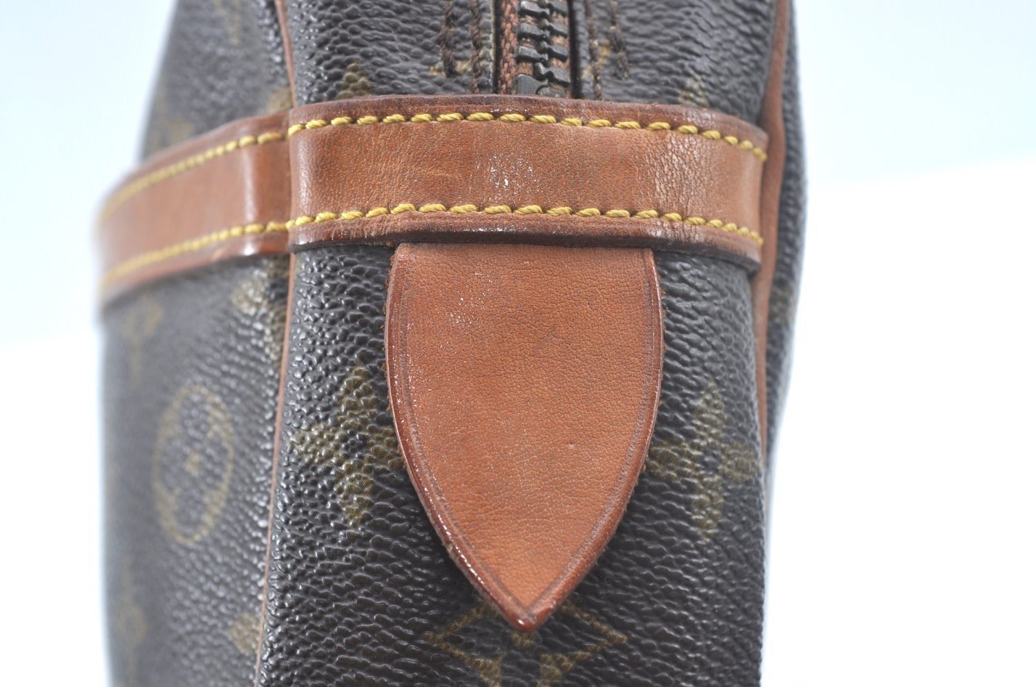 Authentic Louis Vuitton Monogram Compiegne 28 Clutch Hand Bag M51845 LV L0376