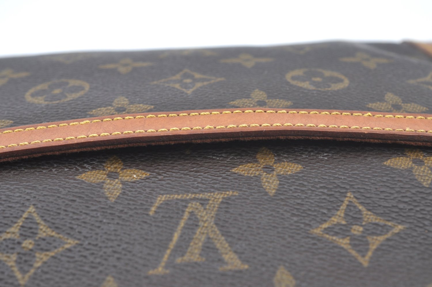 Authentic Louis Vuitton Monogram Compiegne 28 Clutch Hand Bag M51845 LV L0376