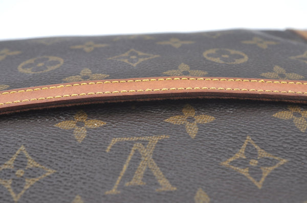 Authentic Louis Vuitton Monogram Compiegne 28 Clutch Hand Bag M51845 LV L0376