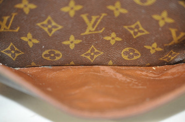 Authentic Louis Vuitton Monogram Compiegne 28 Clutch Hand Bag M51845 LV L0376