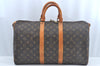 Authentic Louis Vuitton Monogram Keepall 45 Travel Boston Bag M41428 Junk L0377