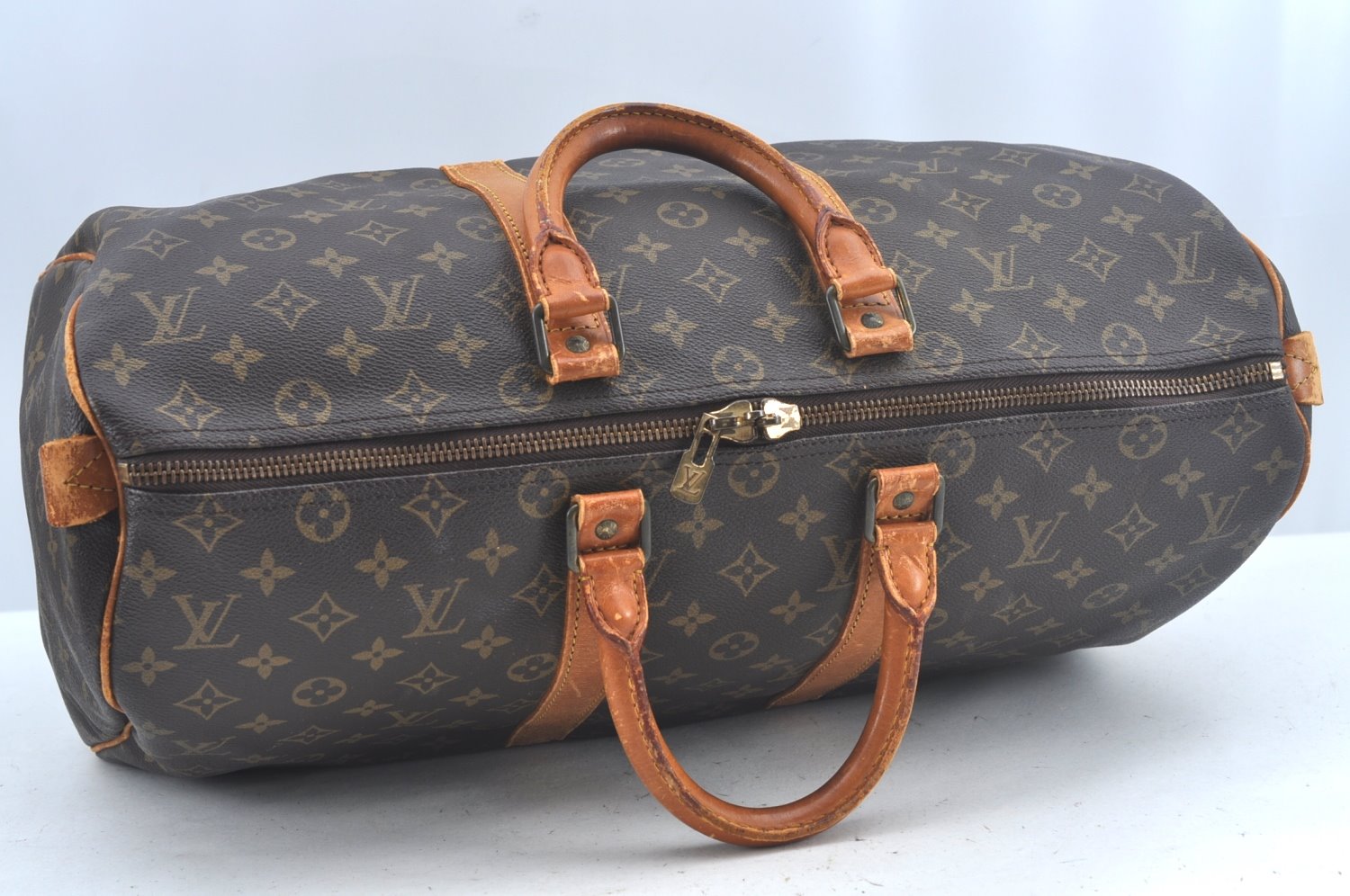 Authentic Louis Vuitton Monogram Keepall 45 Travel Boston Bag M41428 Junk L0377