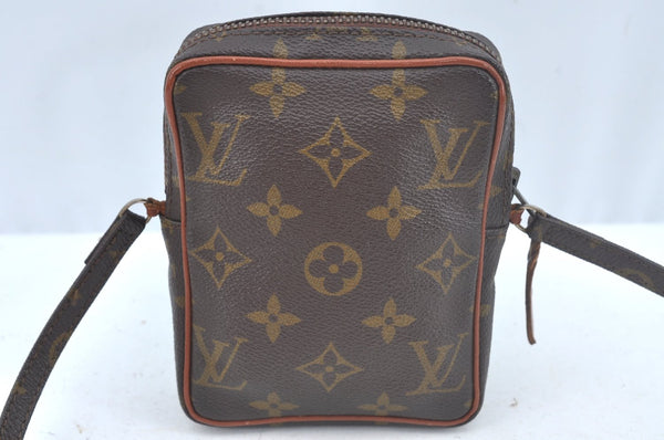 Auth Louis Vuitton Monogram Mini Poche Danube Shoulder Cross Bag Old Model L0378
