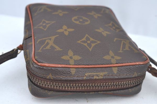 Auth Louis Vuitton Monogram Mini Poche Danube Shoulder Cross Bag Old Model L0378