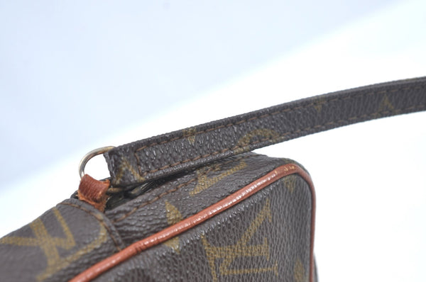 Auth Louis Vuitton Monogram Mini Poche Danube Shoulder Cross Bag Old Model L0378