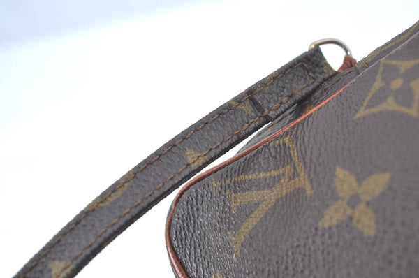 Auth Louis Vuitton Monogram Mini Poche Danube Shoulder Cross Bag Old Model L0378