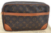 Authentic Louis Vuitton Monogram Compiegne 28 Clutch Hand Bag M51845 LV L0379