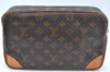 Authentic Louis Vuitton Monogram Compiegne 28 Clutch Hand Bag M51845 LV L0379