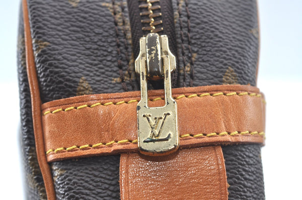 Authentic Louis Vuitton Monogram Compiegne 28 Clutch Hand Bag M51845 LV L0379