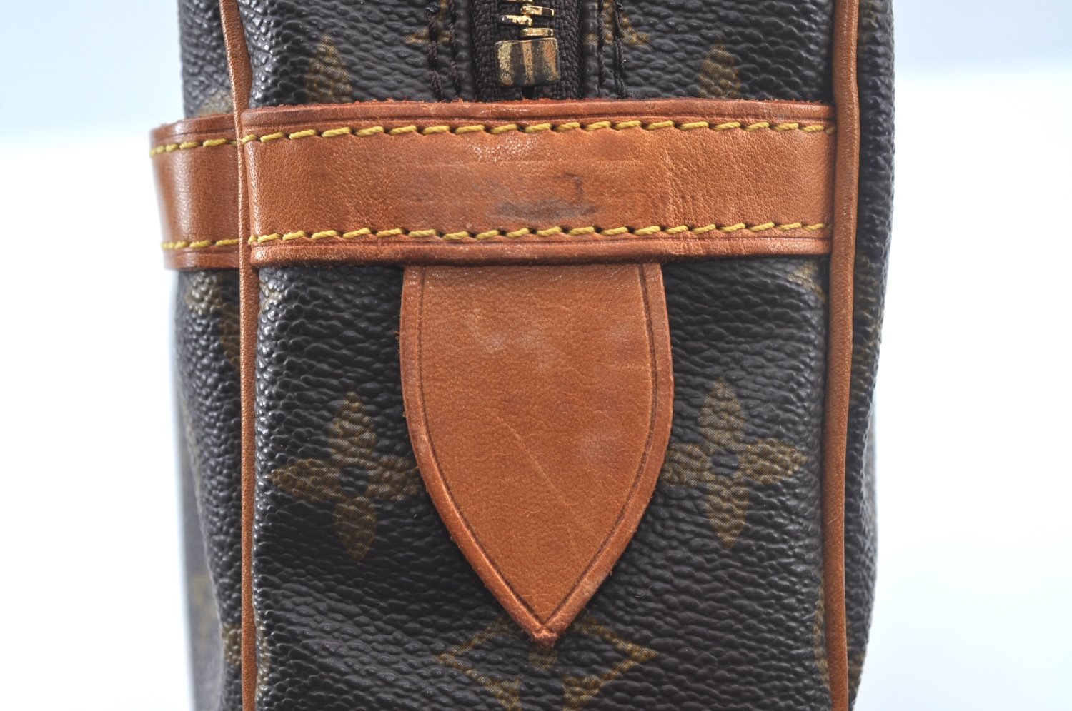 Authentic Louis Vuitton Monogram Compiegne 28 Clutch Hand Bag M51845 LV L0379