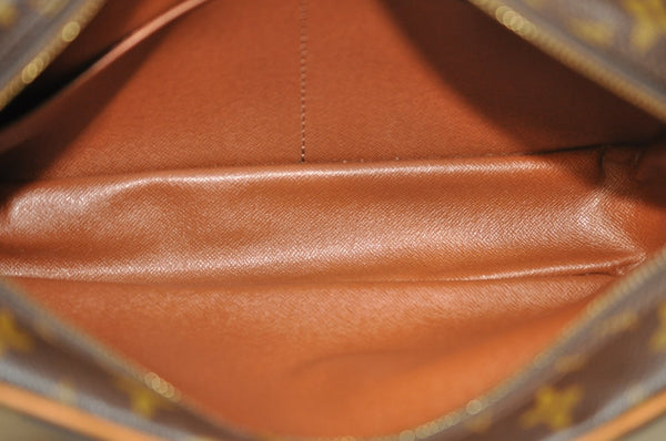 Authentic Louis Vuitton Monogram Compiegne 28 Clutch Hand Bag M51845 LV L0379