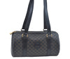 Authentic CELINE Macadam Blason Shoulder Bag Purse PVC Leather Black L0380