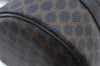 Authentic CELINE Macadam Blason Shoulder Bag Purse PVC Leather Black L0380