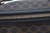 Authentic CELINE Macadam Blason Shoulder Bag Purse PVC Leather Black L0380