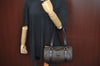 Authentic CELINE Macadam Blason Shoulder Bag Purse PVC Leather Black L0380