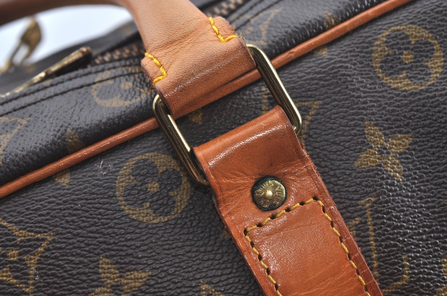 Authentic Louis Vuitton Monogram Sac Trois Poche 55 M41375 Travel Hand Bag L0382