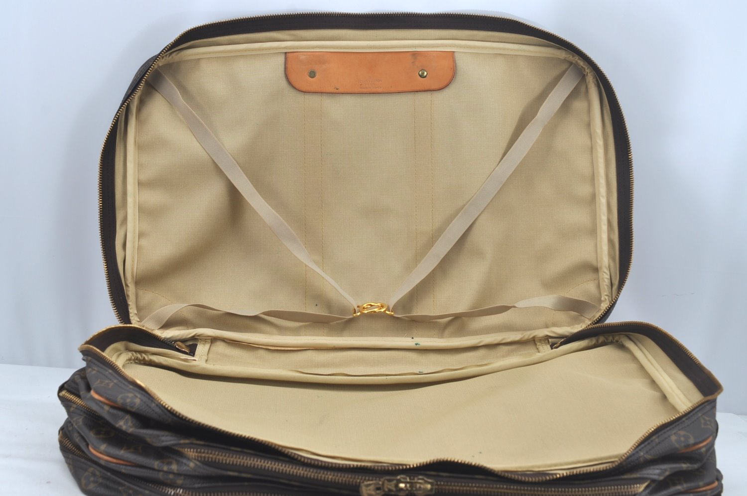 Authentic Louis Vuitton Monogram Sac Trois Poche 55 M41375 Travel Hand Bag L0382