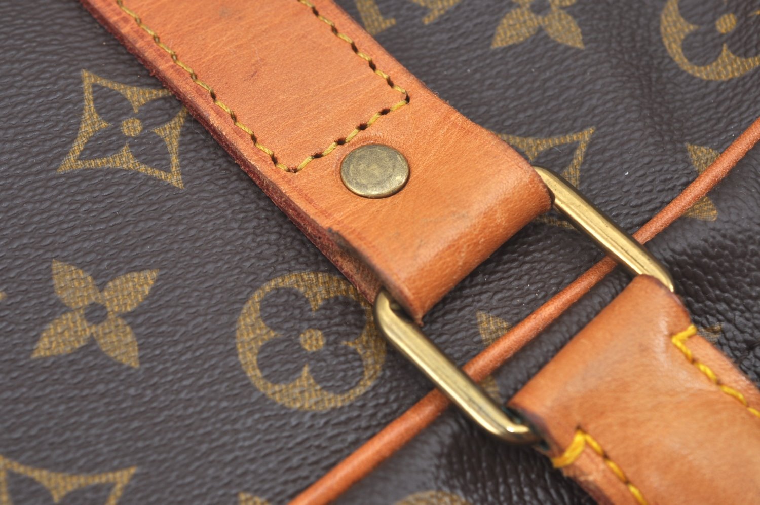 Authentic Louis Vuitton Monogram Sac Trois Poche 55 M41375 Travel Hand Bag L0382