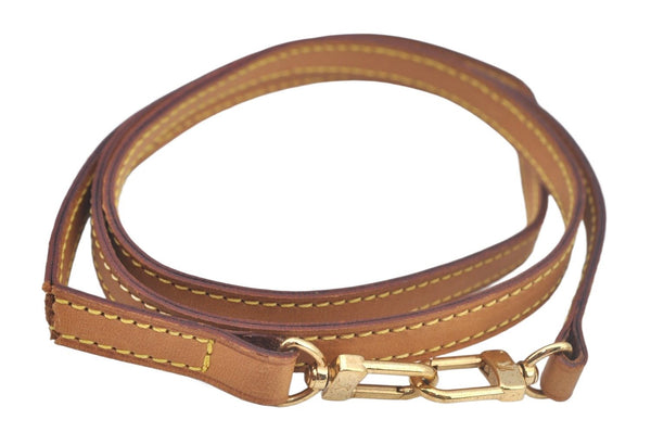 Authentic Louis Vuitton Leather Shoulder Strap Beige LV L0383