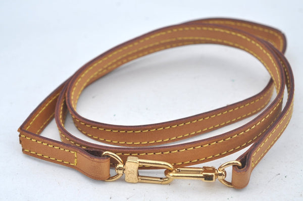 Authentic Louis Vuitton Leather Shoulder Strap Beige LV L0383
