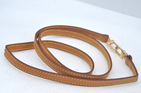 Authentic Louis Vuitton Leather Shoulder Strap Beige LV L0383