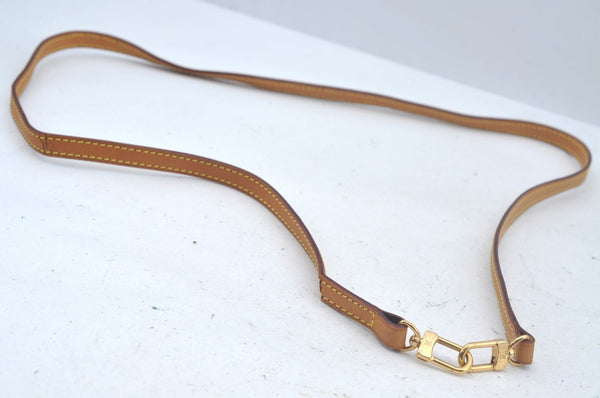 Authentic Louis Vuitton Leather Shoulder Strap Beige LV L0383