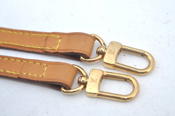 Authentic Louis Vuitton Leather Shoulder Strap Beige LV L0383