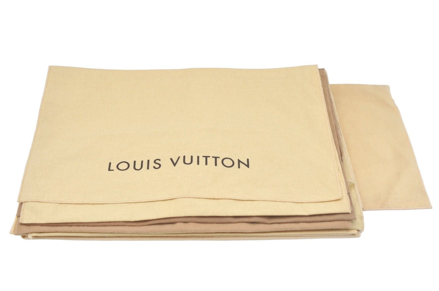 Authentic Louis Vuitton Dust Bag 10 Set Cotton Beige 17.7x13.4x0.1 LV L0384