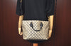 Authentic GUCCI GG Supreme 2Way Shoulder Tote Bag PVC Leather Brown Junk L0385