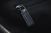 Authentic GUCCI Hand Bag Purse GG Canvas Leather Black L0387