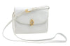 Authentic GUCCI Shoulder Cross Body Bag Purse Leather White L0388