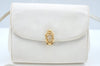 Authentic GUCCI Shoulder Cross Body Bag Purse Leather White L0388
